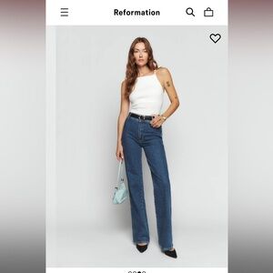 Reformation Clara High Rise Wide Leg Jeans